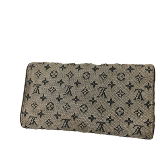 Louis Vuitton Mini Lin Navy Blue Wallet - Picture 2 of 14